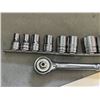 Image 2 : 11 SNAP ON SOCKETS IN HOLDER AND MASTERCRAFT WRENCH