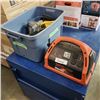 Image 1 : MOTOMASTER POWER BOX WITH CHARGER AND TOTE OF WORK LIGHTS