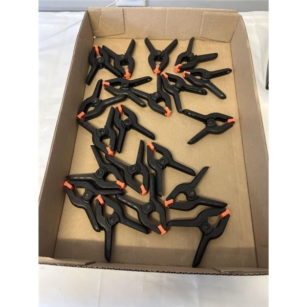 TRAY OF 20 CLAMPS