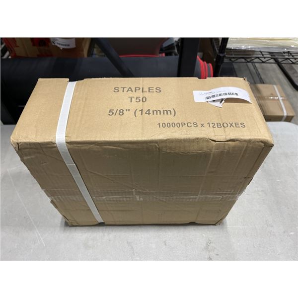 CASE OF T50 5/8  STAPLES