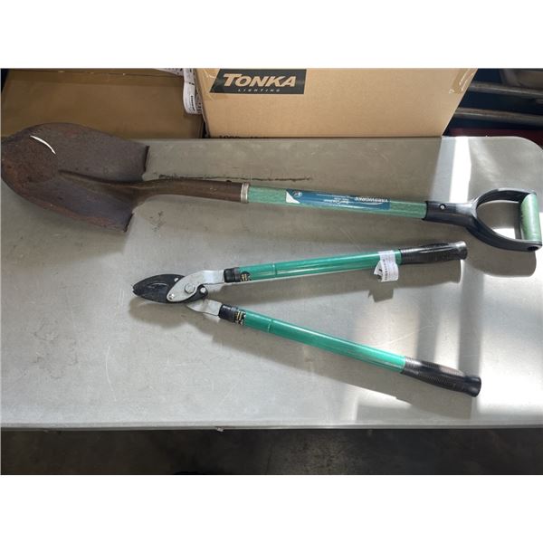 SHOVEL AND EXTENDABLE PRUNERS
