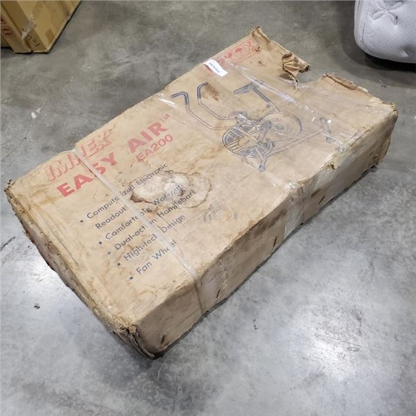 VINTAGE EASY AIR EA200 EXCERSCISE BIKE IN ORIGNAL BOX, NEVER ASSEMBLED