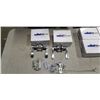 Image 4 : 6 NEW PRIVACY LOCKING DOOR HANDLES US26D SATIN FINISH, 3 RIGHT HAND AND 3 LEFT HAND OPEN