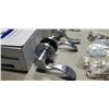 Image 7 : 6 NEW PRIVACY LOCKING DOOR HANDLES US26D SATIN FINISH, 3 RIGHT HAND AND 3 LEFT HAND OPEN