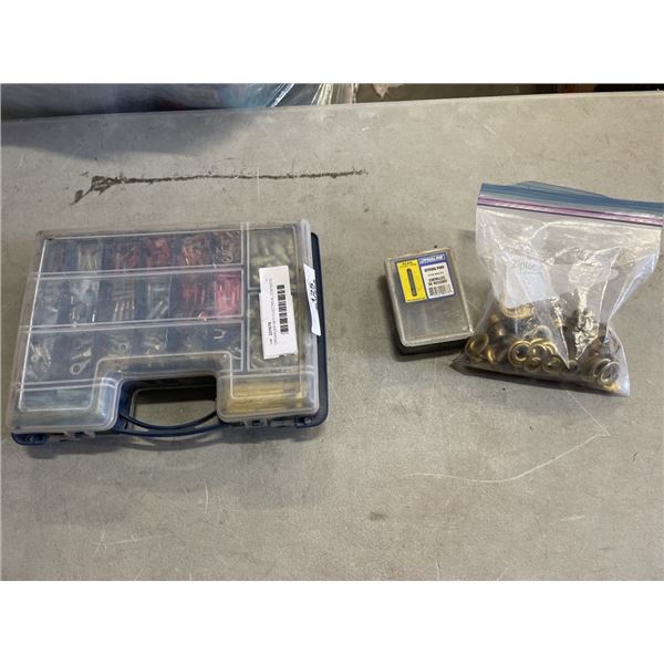 ORGANIZER WITH ELECTRICAL CONTENTS AND GROMMETS