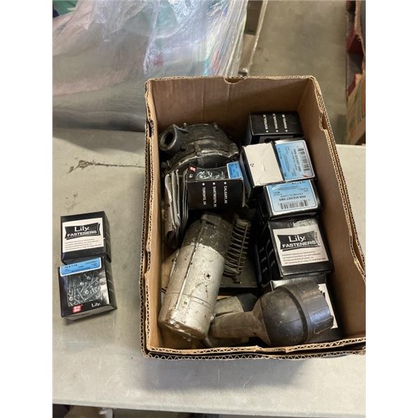 BOX OF VARIOUS FASTENERS