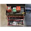 Image 3 : 2 TOOLBOXES WITH CONTENTS AND SAW HORSE BRACKETS