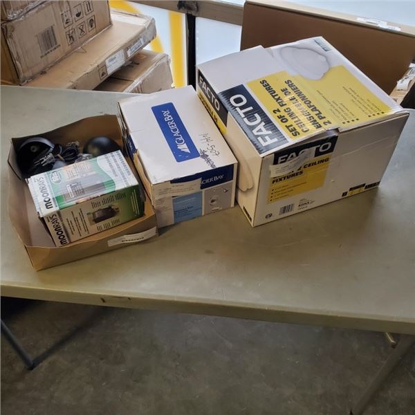 LANDSCAPE LIGHTS, 2 CEILING LIGHTS AND BATHROOM FAUCET SET