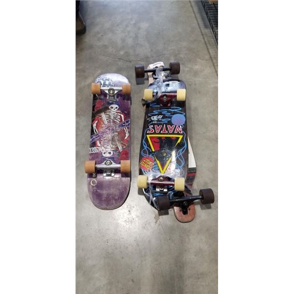 ARBOR LONGBOARD AND 2 SKATEBOARDS