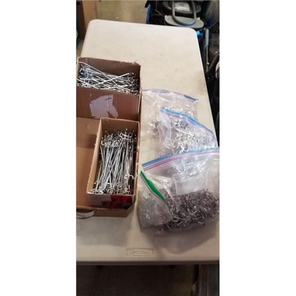 BOX OF ASSORTED PEGBOARD HOOKS