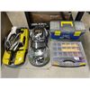 Image 2 : ASSORTED RC CAR PARTS, SMALL TOOL BOXES AND PARTS ORGANIZER