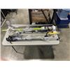 Image 1 : ASSORTED SPORTS ITEMS, HIKING POLES, MOP, GRABBERS ETC