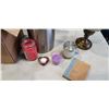 Image 2 : BOX AND BUCKET OF CANDLES AND LARGE CANDLE HOLDER