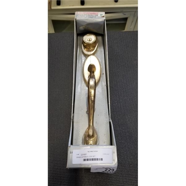 BRASS ENTRANCE LOCK SET