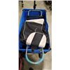 Image 3 : FOLDING BLUE WAGON, SHOPPING CART AND STOOL
