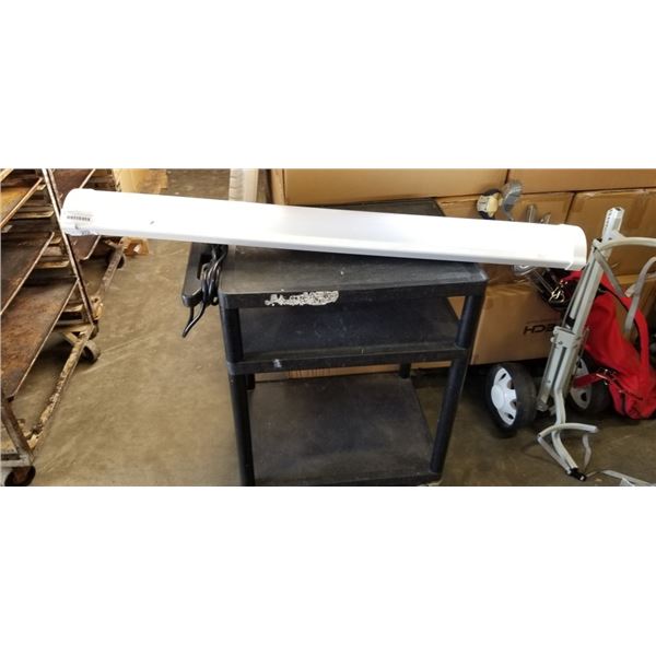 MOBILE ROLLING CART WITH POWER BAR AND 4FT LIGHT