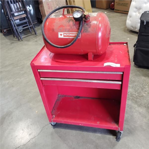 ROLLING TOOL CABINET, PORTABLE AIR TANK
