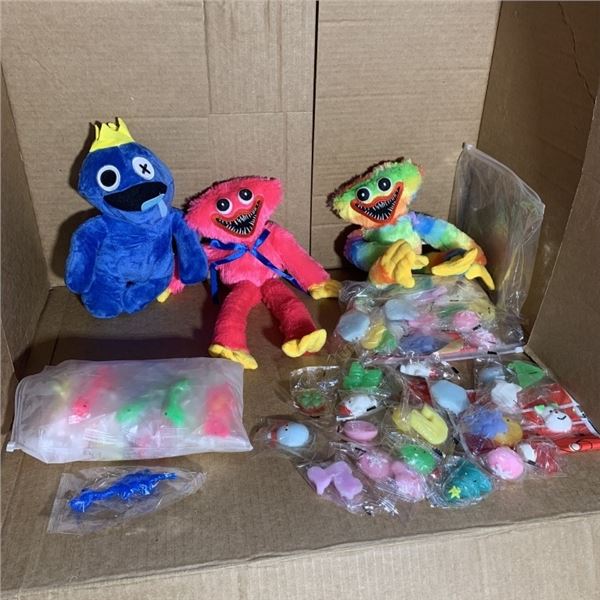 NEW POPPY PLAYTIME KISSY MISSY AND RAINBOW, NEW ROBLOX PLUSH, SQUISHY FIGURES AND 30PC OF SILICON DI