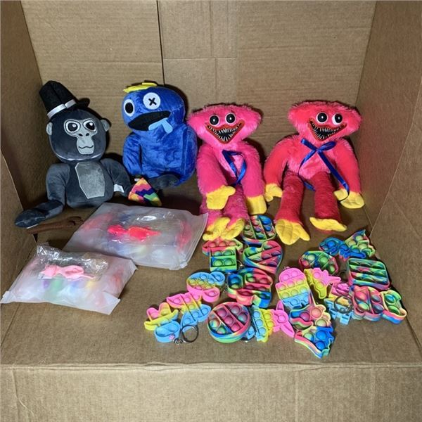 NEW MONKEY TAG PLUSH, 2 POPPY PLAYTIME KISSY MISSY PLUSH, NEW ROBLOX PLUSH, 30PC OF SILICONE CHICKEN
