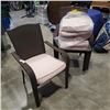 Image 1 : 6 STACKING RATTAN PATIO CHAIRS
