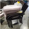 Image 4 : 6 STACKING RATTAN PATIO CHAIRS