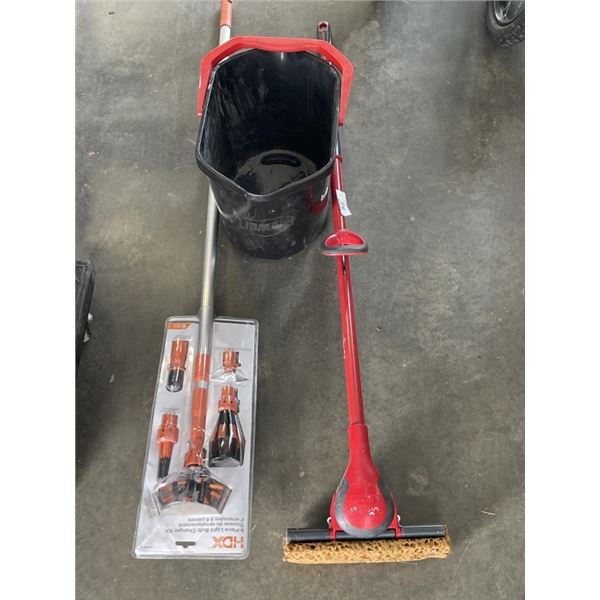 MOP AND BUCKET, AND NEW BULB CHANGE KIT