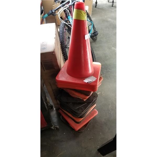 STACK OF SAFETY CONES