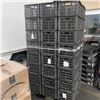 Image 1 : 24 BLACK PLASTIC STACKING BINS