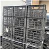 Image 2 : 24 BLACK PLASTIC STACKING BINS