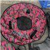 Image 3 : NEW XYPLER SNOW TUBE WITH HARD BOTTOM,  PINK CAMO, RETAIL $160