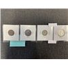 Image 2 : 4 1953 CANADIAN COINS 25 CENT AND 10 CENT .800 SILVER PLUS CHROME 5 CENT AND 1 CENT, FIRST QUEEN ELI