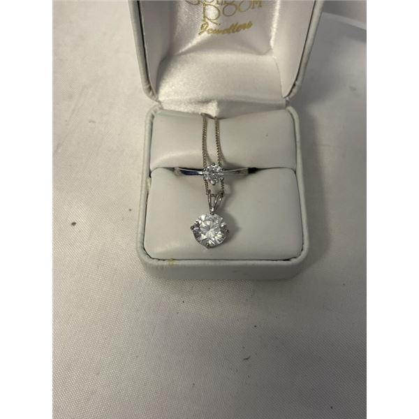 STERLING RING AND PENDANT