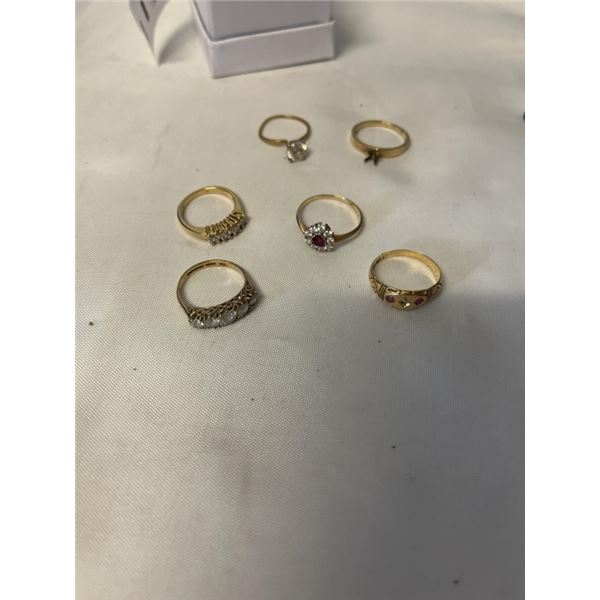 SIX DINNER RINGS