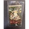 Image 3 : 2 VINTAGE POSTCARDS AND BOWED GLASS FRAMED PRINT
