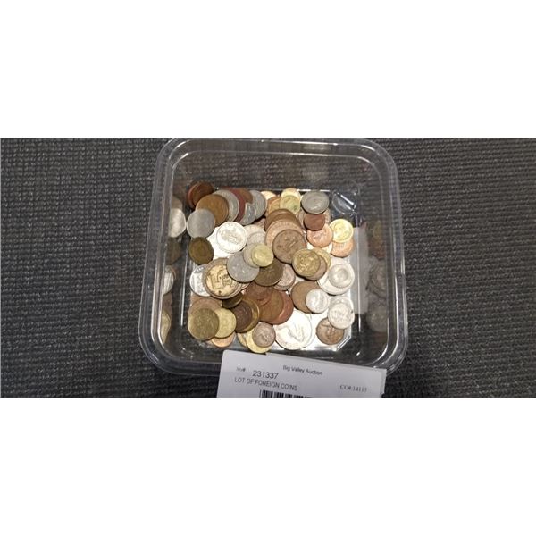 LOT OF FOREIGN COINS