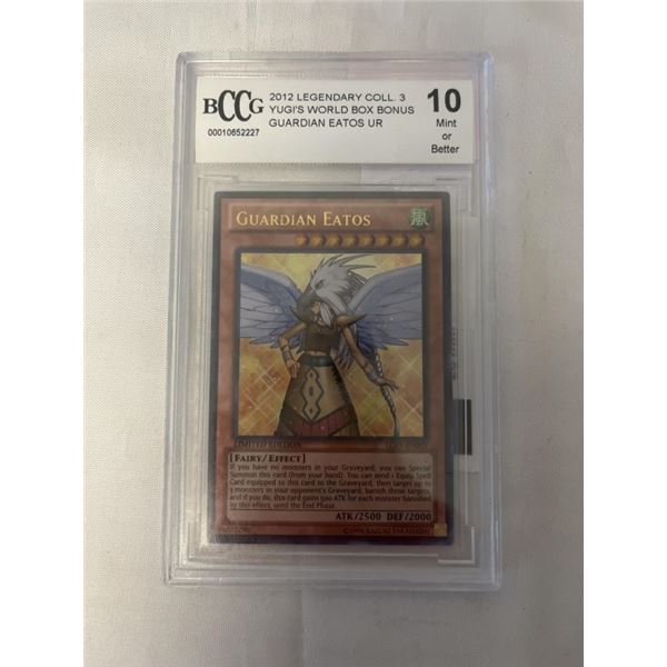 'GUARDIAN EATOS' GRADED 10 MINT YU-GI-OH! CARD 2012