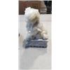 Image 2 : PAIR OF STONE FOO DOG STATUES