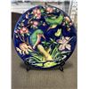 Image 1 : MALING 11" HAND PAINTED PLATE, "KINGFISHER"