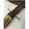 Image 3 : VINTAGE BONE HANDLED KNIFE WITH SHEATH MARKED MORA SWEDEN