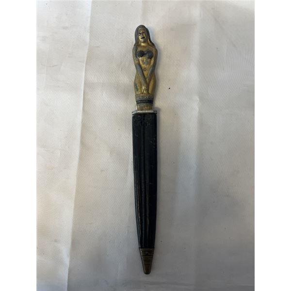 KORIUM FORGEN SOLINGEN STEEL KNIFE, MADE IN GERMANY WITH LEATHER SHEATH, US PATENT PENDING