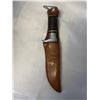 Image 1 : ORIGINAL BUFFALO SKINNER KNIFE SOLINGEN GERMANY, H98 WITH EMBOSSED SHEATH