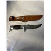 Image 2 : ORIGINAL BUFFALO SKINNER KNIFE SOLINGEN GERMANY, H98 WITH EMBOSSED SHEATH