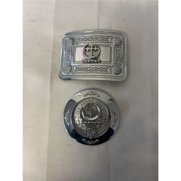 SCOTISH BUCKLE AND SASH BADGE