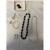 Image 1 : CRYSTAL AND COBALT BEAD NECKLACES AND OTHER ITEMS
