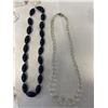 Image 2 : CRYSTAL AND COBALT BEAD NECKLACES AND OTHER ITEMS