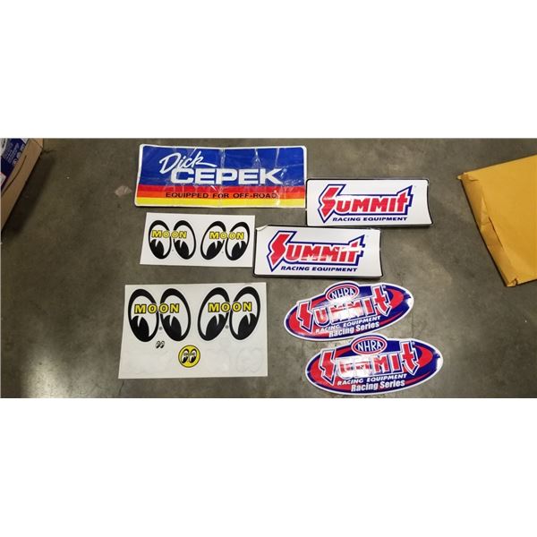 NEW OLD STOCK CAR RACE DECALS