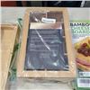 Image 3 : NEW BAMBOO TEA BOX, CHEESE BOARD SET AND CUTLERY TRAY