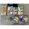 Image 2 : 3 BOXES OF POKEMON CARDS, COINS AND NEW EARPHONES