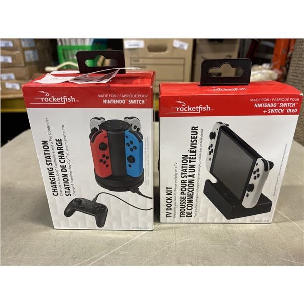 TV DOCK KIT, CHARGING KIT AND CASE FOR NINTENDO SWITCH