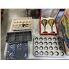Image 2 : BOX OF HOUSEHOLD ITEMS WITH PAINTED EASTER EGGS